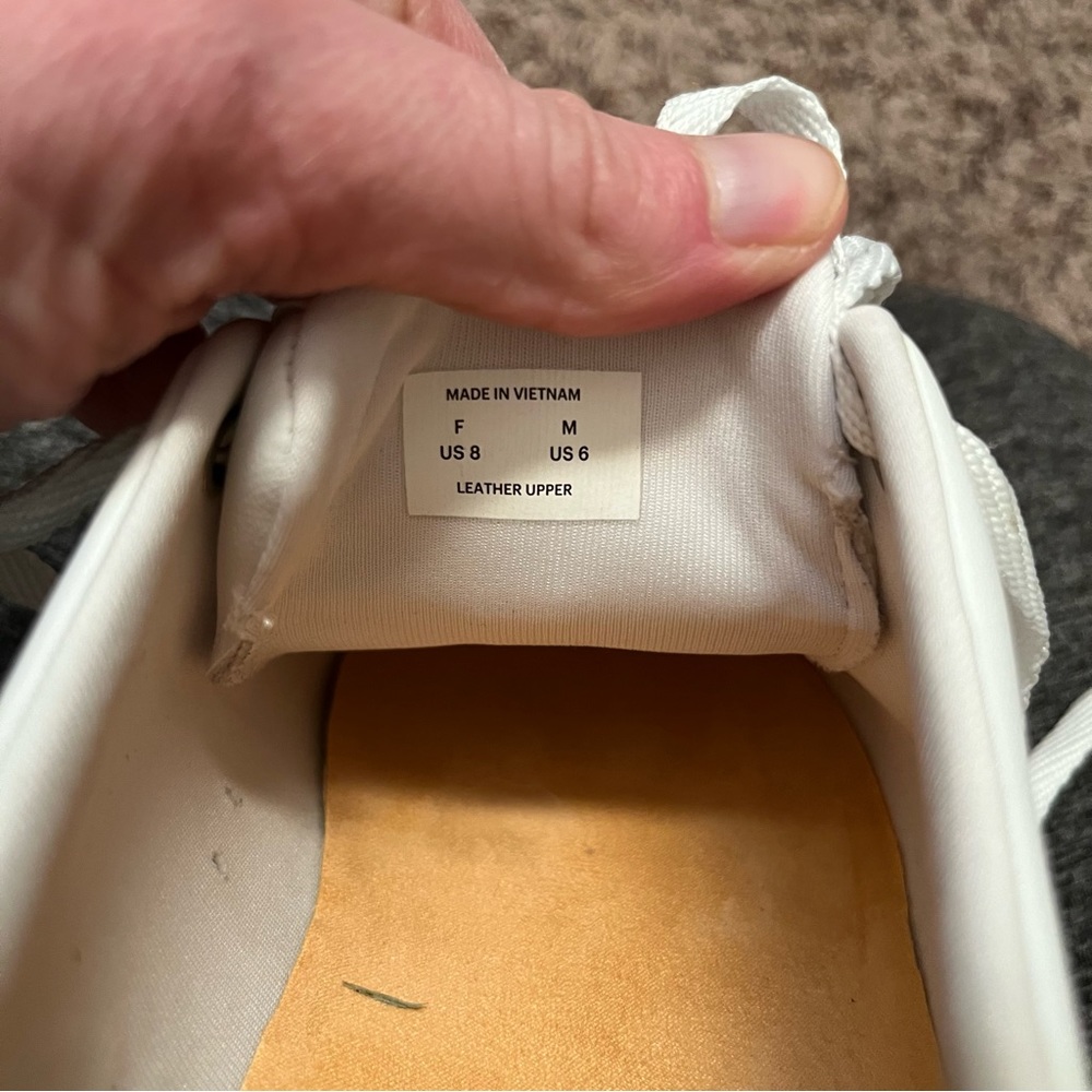 EVERLANE ReLeather Sneakers in White 8 - Picture 8 of 9
